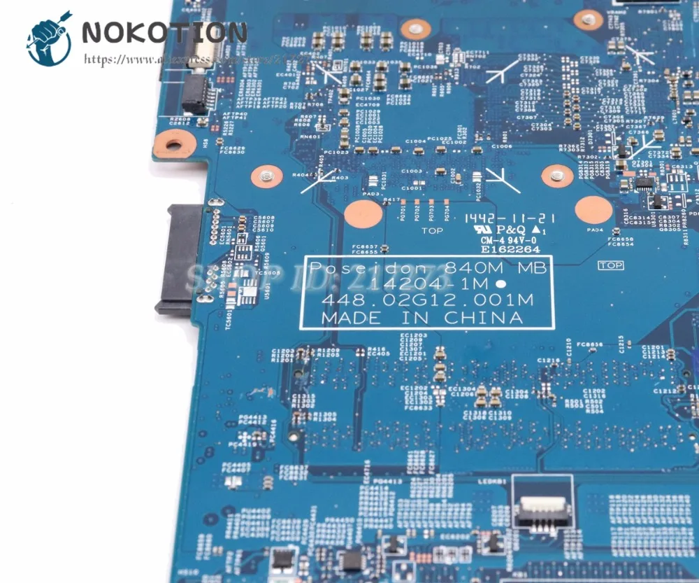 NOKOTION для Acer Φ Материнская плата ноутбука NBMQR11008 448.02G07.001M материнская GTX850M