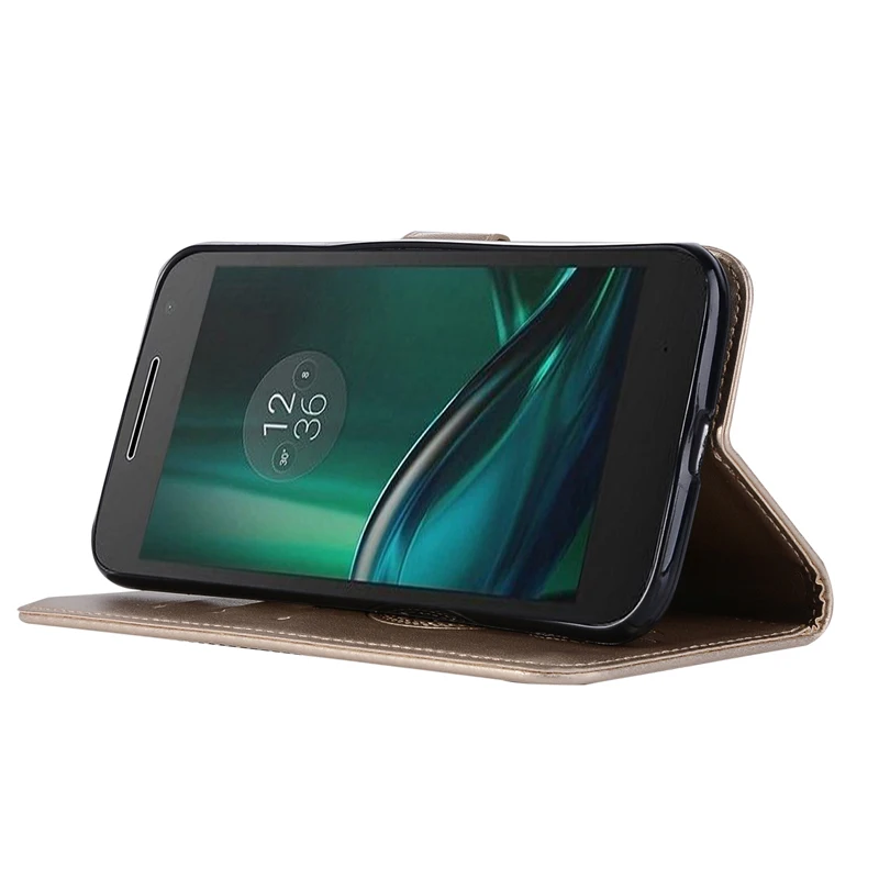Кожаный чехол-книжка для Motorola Moto G4 Play G 4 MotoG4 чехол телефона с отделением карт XT1607