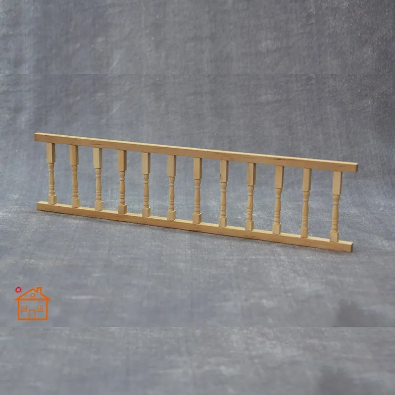 12 дюймов DIY деревянная балясина ограждение поручень кукольный домик миниатюрная мебель перила 1:12 Масштаб# B021