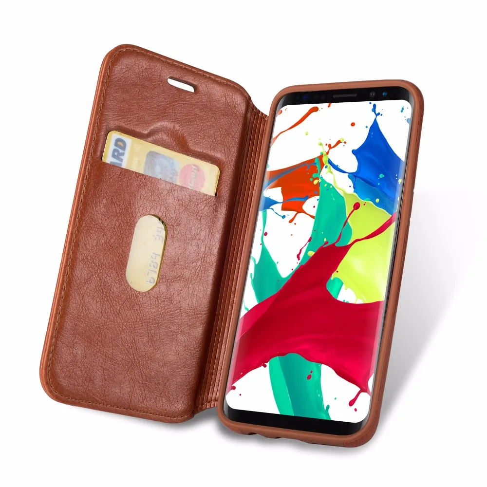 Для samsung Galaxy S8 плюс Чехол для телефона слот карты защиты чехол Флип Бумажник