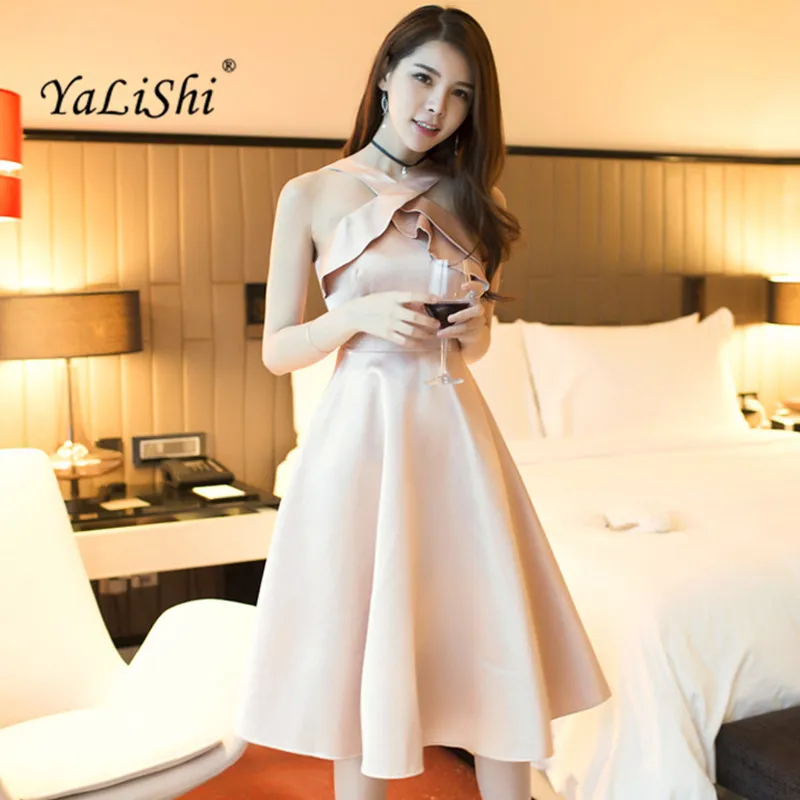 

2020 Summer Office Women Dress Halter Off the Shoulder Bandage Dress Party Sexy Vintage Bodycon A-Line Dresses Women Vestidos