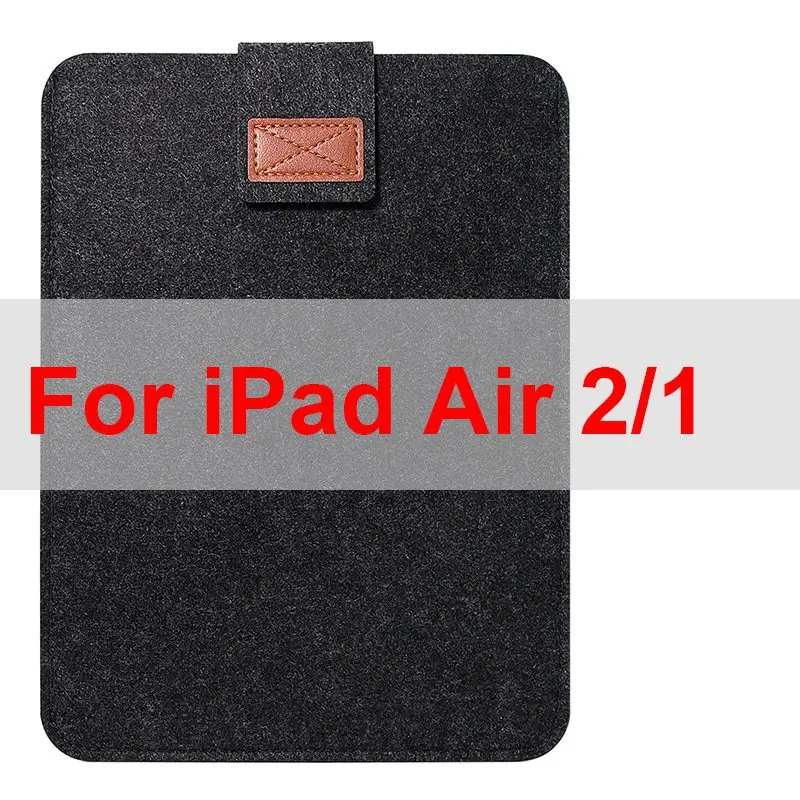 for iPad Air 2 1 Фетровый чехол для iPad 7th 10,2 Mini 5/4 Air 3 2 Pro 12,9 11 10,5 9,7, легкий защитный чехол для переноски - Цвет: for iPad Air 2 1
