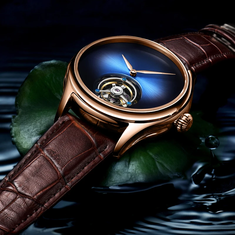 Tourbillon механические часы мужские Лидирующий бренд часы сапфировые зеркальные оригинальные ручные намотки полый ход Мужские t кошачий глаз часы Saat