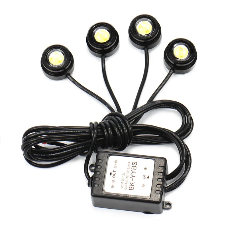 MOOSEDi Wireless Remote Control Flashing Eagle Eye Light Strobe Flash Warning Daytime Running DRL Car LED DC 12V | Автомобили и