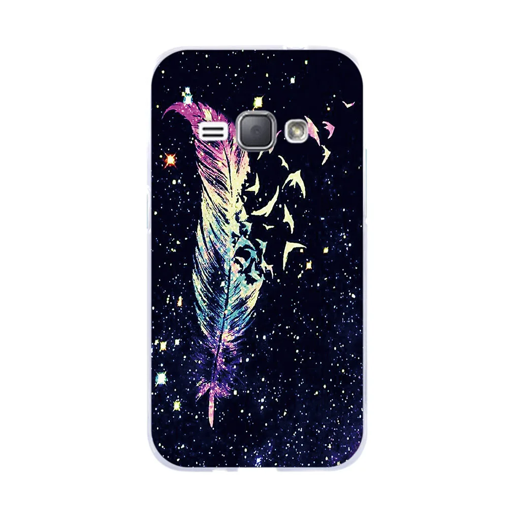 Силиконовый чехол для Samsung Galaxy J1 6 2016 мягкий прозрачный из ТПУ J120 J120F J120H задняя