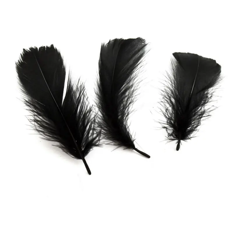 Индийская брошь сделай сам из гусиных перьев 200 шт. 7 10 см аксессуары для свадебной