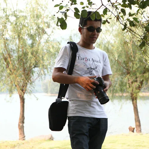 Сумка на плечо для камеры DSLR треугольная сумка Canon 650D 600d 3100D Nikon Sony Pentax размер L|camera