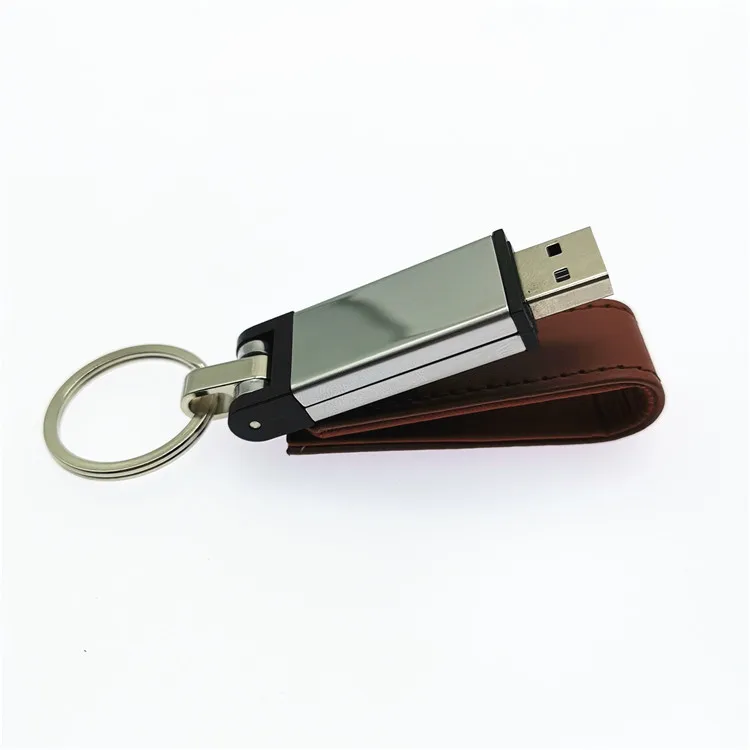 Логотип клиента Кожаный Модный Железный корпус USB флэш накопитель 4 ГБ 8 16 32 64 Гб +