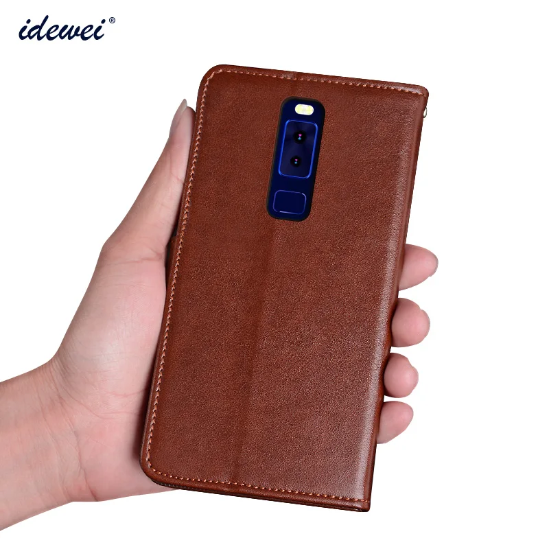 

Роскошный кожаный чехол-книжка для Leagoo S8