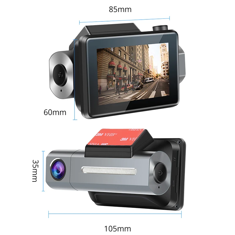 Android 5 0 3G Smart Dash Cam 3 дюйма 2.5D IPS сенсорный экран HD 1080P Автомобильный