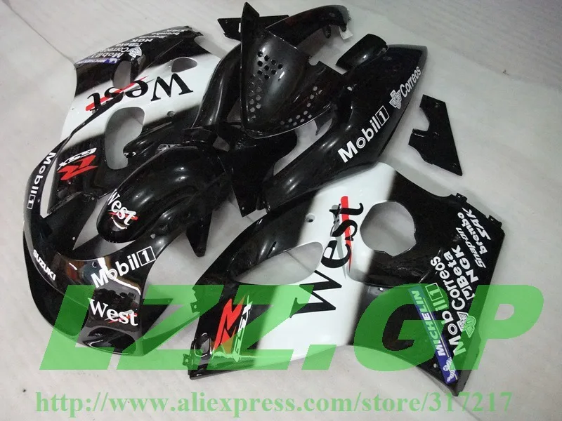 

For SUZUKI GSX-R600 96 97 GSX R600 96-00 GSXR 600 98 99 00 GSXR600 GSXR750 96 1996 1997 1998 1999 2000 WEST BLACK Fairing