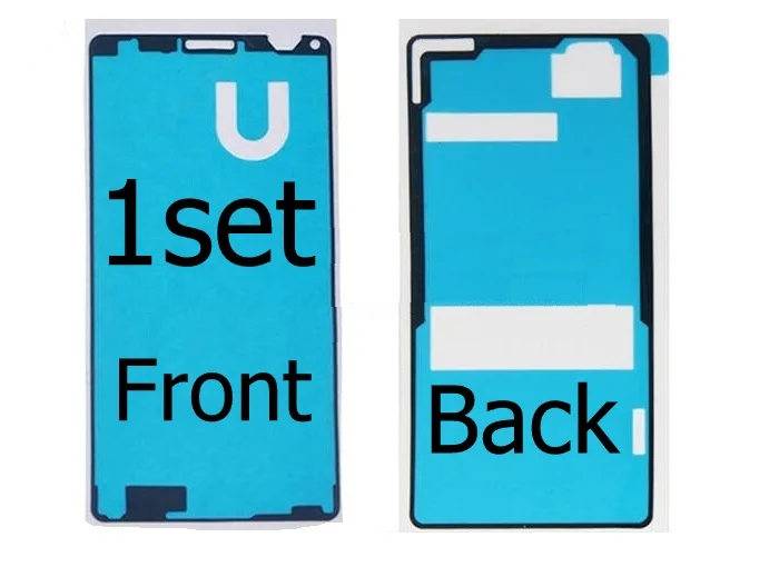 1set Front and Back Дисплей клейкая лента для sony Xperia z3 mini M55W D5803 D5833 задний стеклянный корпус водонепроницаемый клей для sony Z3 compact - Цвет: 1set Front and Back