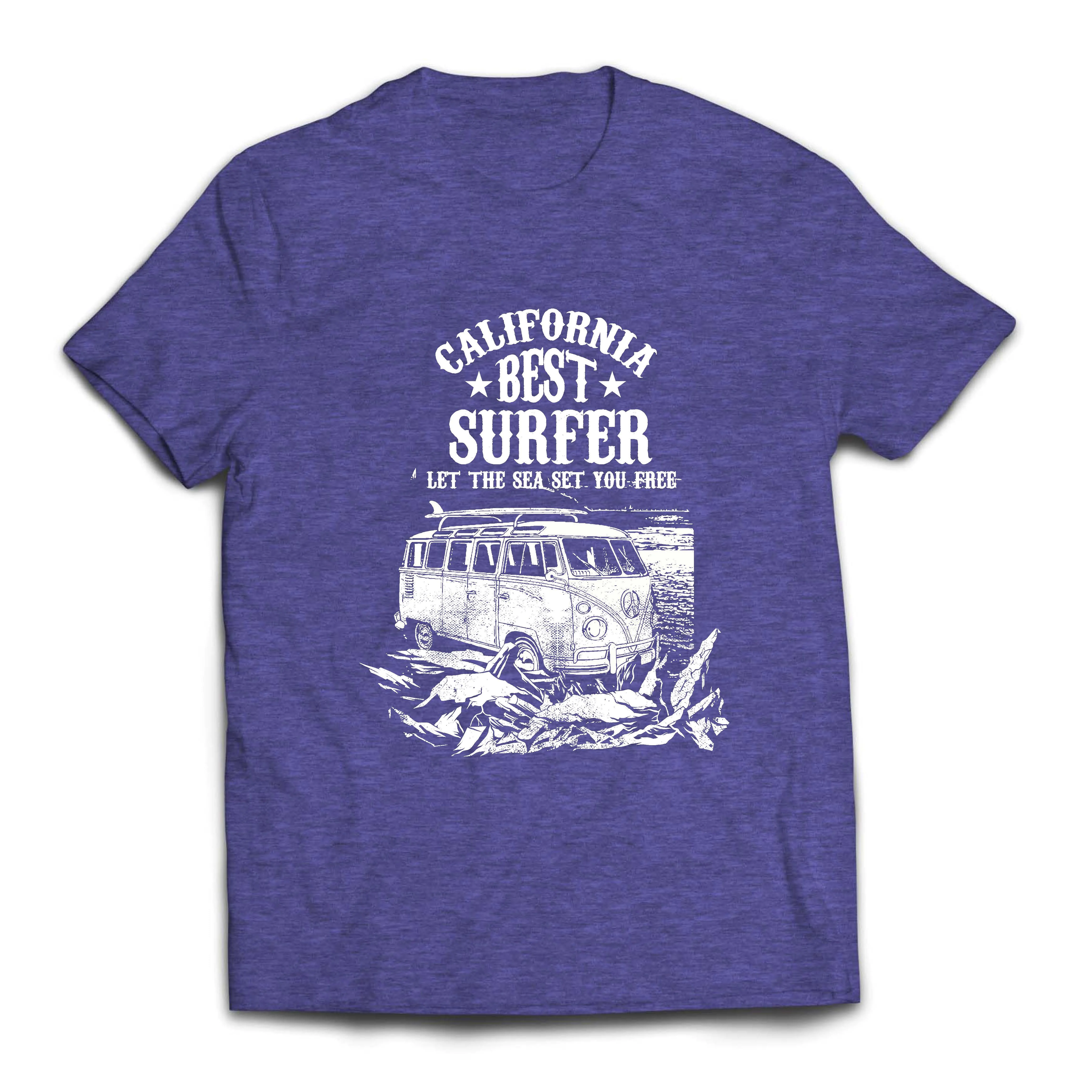 Новинка 2019 Мужская футболка для путешествий в стиле фургона с лучшим серфером на