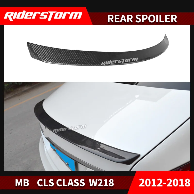 Для Mercedes CLS Class W218 спойлер из углеродного волокна заднего багажника крыла 2012 2018