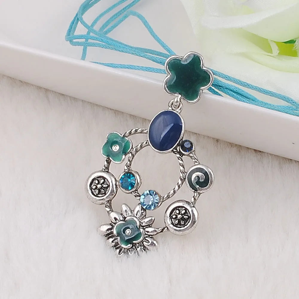 Яркое Ожерелье для женщин модное ожерелье из цинкового сплава с подвеской