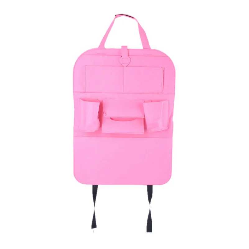 Pink 1 шт. Авто автомобильная сумка для хранения на заднее сиденье Органайзер сетка для мусора держатель мульти-карман дорожная вешалка для авто емкость сумка Контейнер - Цвет: Pink