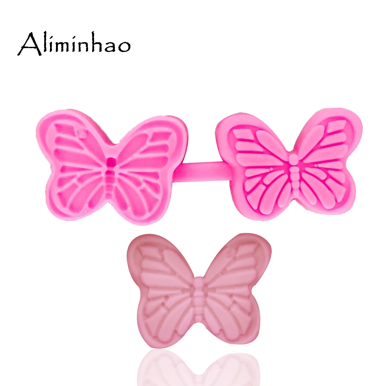 B1365 3D Силиконовая форма в виде бабочки сахарный десертный Candy Chocolate Molds Полимерная