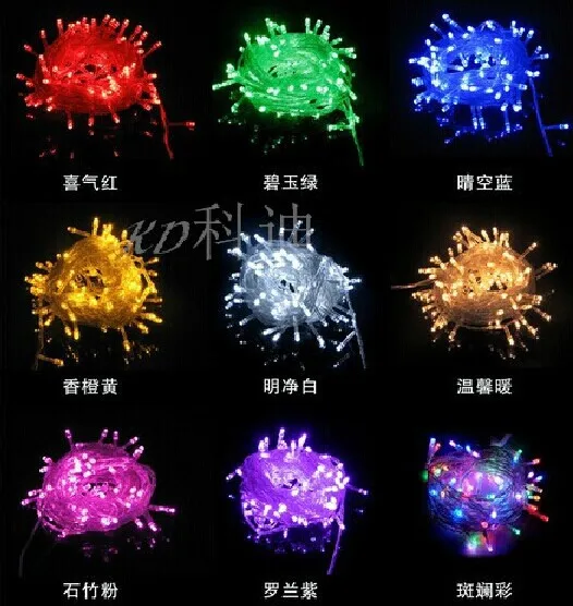 Праздничные светодиодные Рождественские огни уличные гирлянды 10M 100 украшение