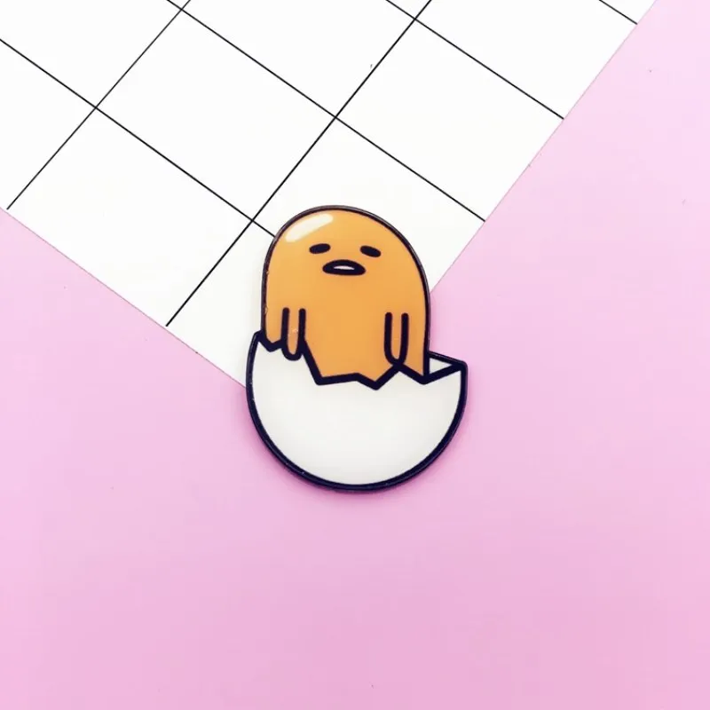 1 шт. акриловые значки с изображением желтого яйца для кукол Значки рюкзака