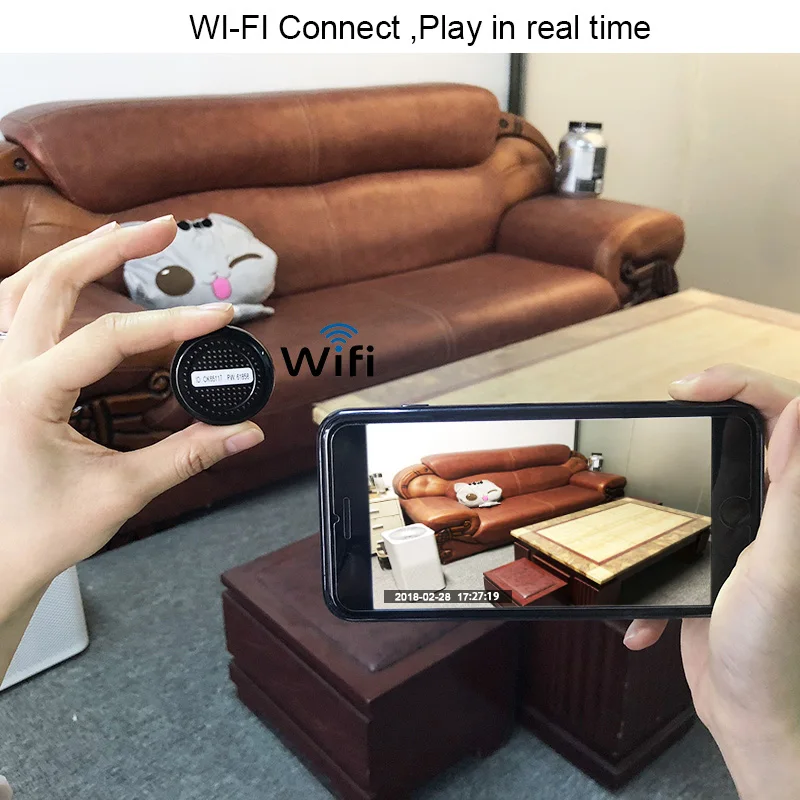 SOVAWIN мини-видеокамеры 720P Мини-камера HD сенсор Беспроводная видеокамера wifi Магнитная Адсорбция Профессиональная с SD картой