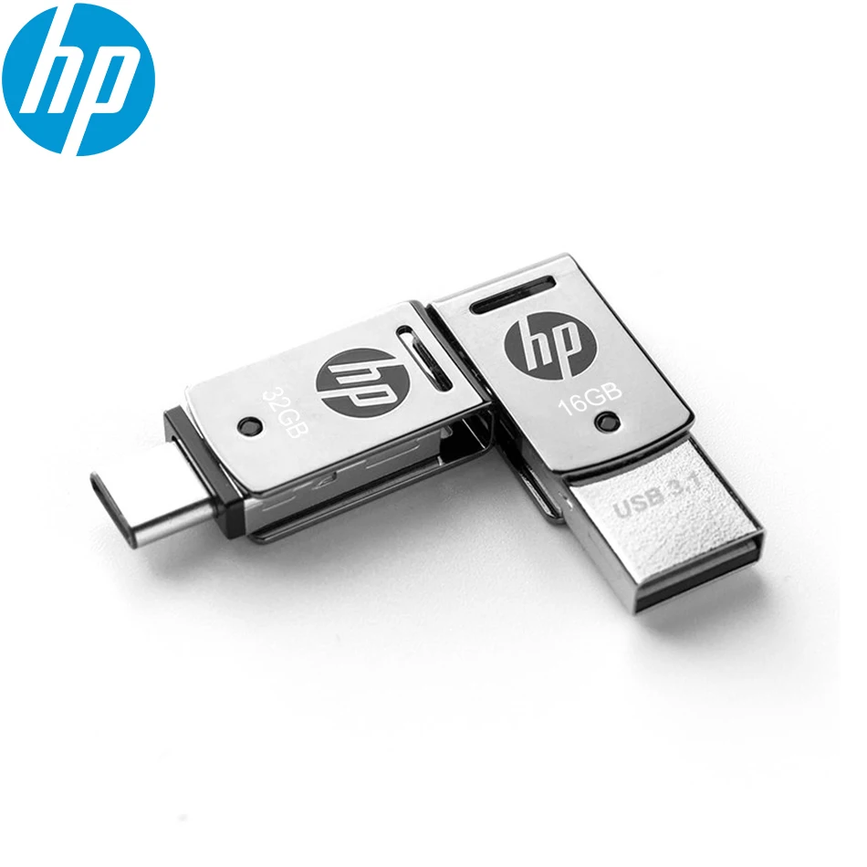 Оригинальный USB накопитель HP X5000M 16 ГБ 32 64 128 OTG флеш 3 1 Mini U Stick 170 флешка