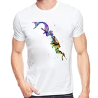 Русалка, поцелуи, море, дайвинг, сердечный ритм, лучший подарок для дайвинга, футболки, летние мягкие мужские футболки с коротким рукавом