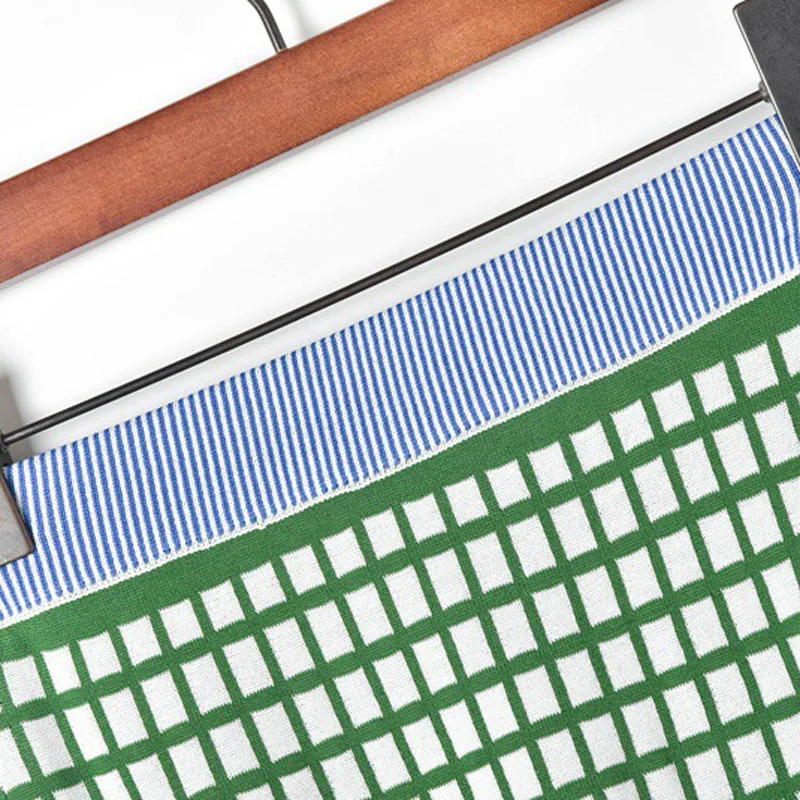 2019 модный британский стиль лето новый семь точечные рукава хит цвет решетки