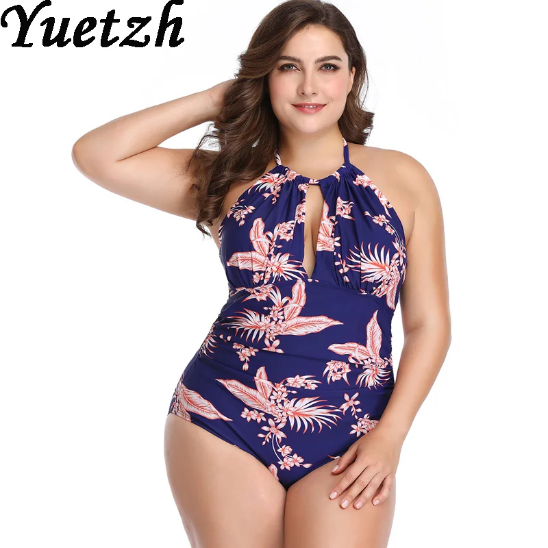 Слитный купальный костюм большого размера 2019 с пуш-ап слитный купальник русская