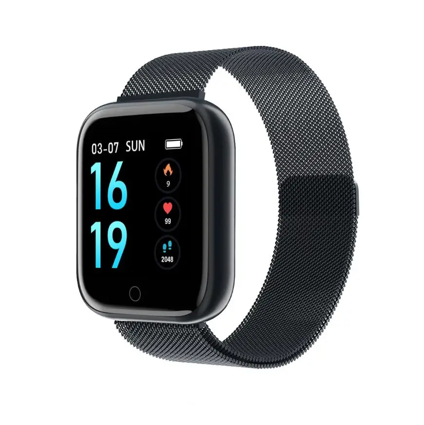 black steel Смарт-часы водонепроницаемые VS F10 Q9 P70 P68 Plus Bluetooth Smartwatch для Apple IPhone Xiaomi монитор сердечного ритма фитнес-трекер - Цвет: black steel