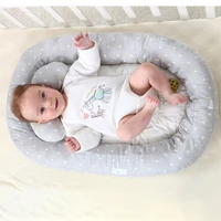 fashion 0 4m baby bassinet for bed portable baby lounger for born crib breathable and sleep nest with pillow