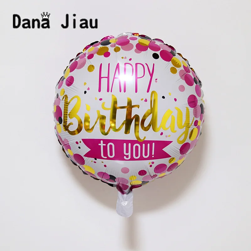Новые воздушные шары 18 дюймов с днем рождения вечерние украшением праздничный