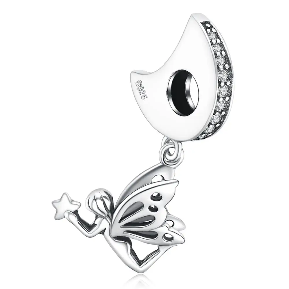 JewelryPalace 925 пробы серебро верю Чарм "Фея" бусины для браслетов модные подарки для Для женщин/Распродажа одежды для девочек красивые украшения