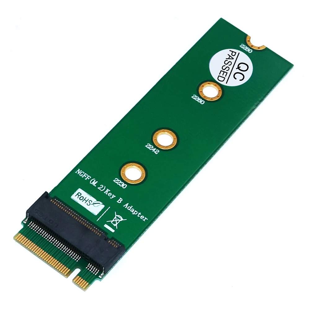 

Адаптер SP M.2 NGFF Key B-Key B поддерживает карту M.2 Key B, такую как key B SATA-bus SSD и 3G/4G, модуль LTE