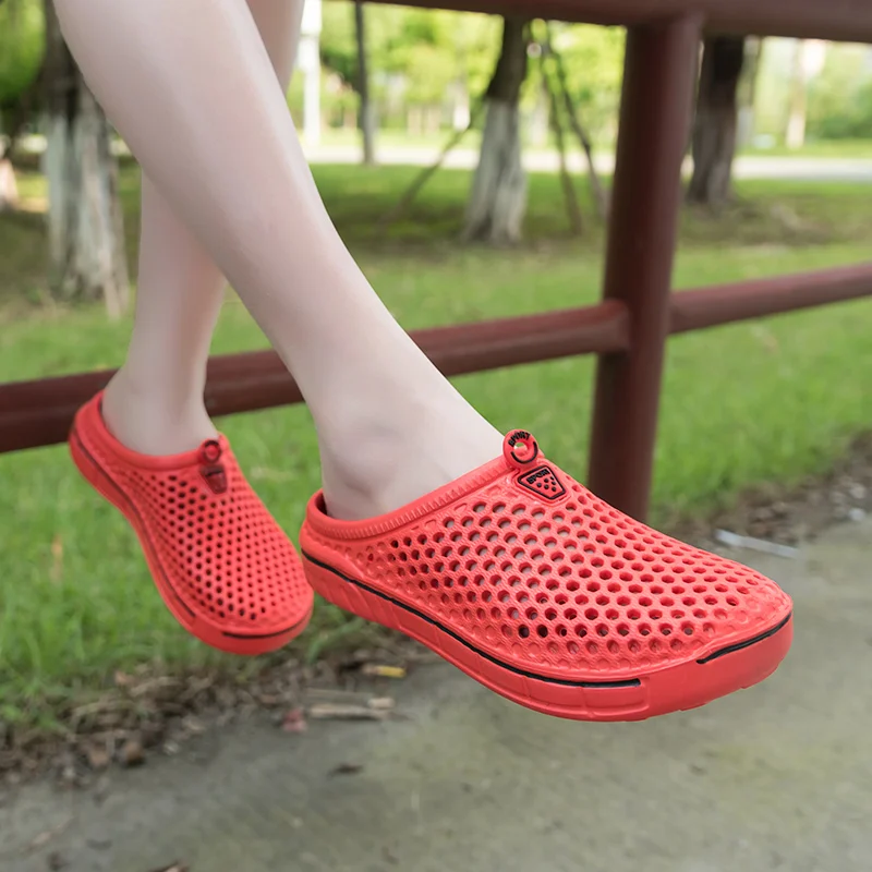 Классические садовые туфли без шнуровки для мужчин и женщин быстросохнущие