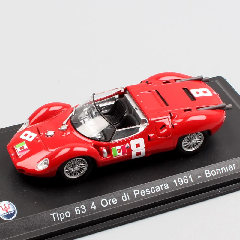 Масштаб 1:43 классический тип 63 4 руды ди пескара 1961 No.8 Бонниер Grand tourer супер гонка