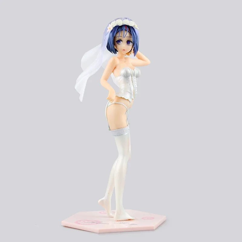 

Anime To Love Ru Haruna Sairenji Wedding Dress Ver PVC Action Figure Collectible Model Doll Toy 26cm