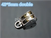 1pc k799 little zinc alloy fixed pulley 435mm double pulley for diy model making free shipping usa
