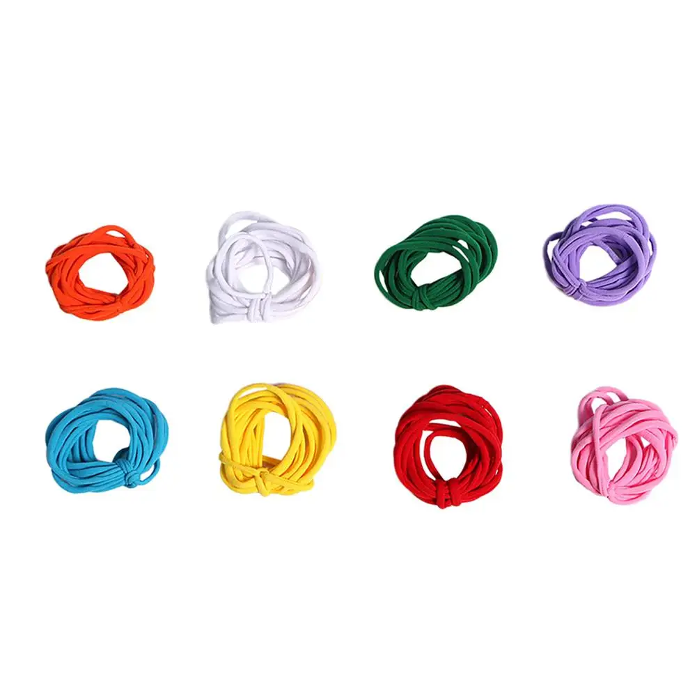 Stretchy Braided Crafts Loops Toy Accessories DIY Woven String Elastic N Loom Refill Braided Loops For Children Kids Without Box