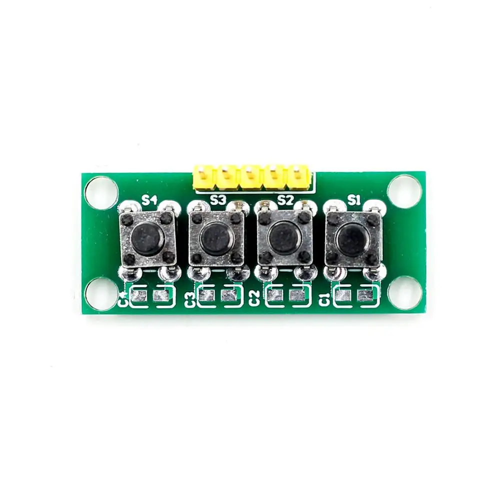 DIY Kit 1x4 4 независимый кнопочный модуль клавиатуры микроконтроллер для Arduino