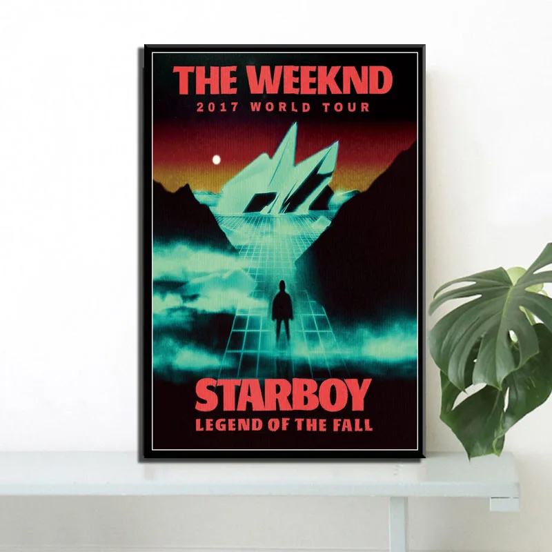 Плакатный принт выходные дни StarBoy R& B дом воздушные шары рэп музыкальный альбом картина маслом холст стены книги по искусству фотографии Гостиная домашний декор