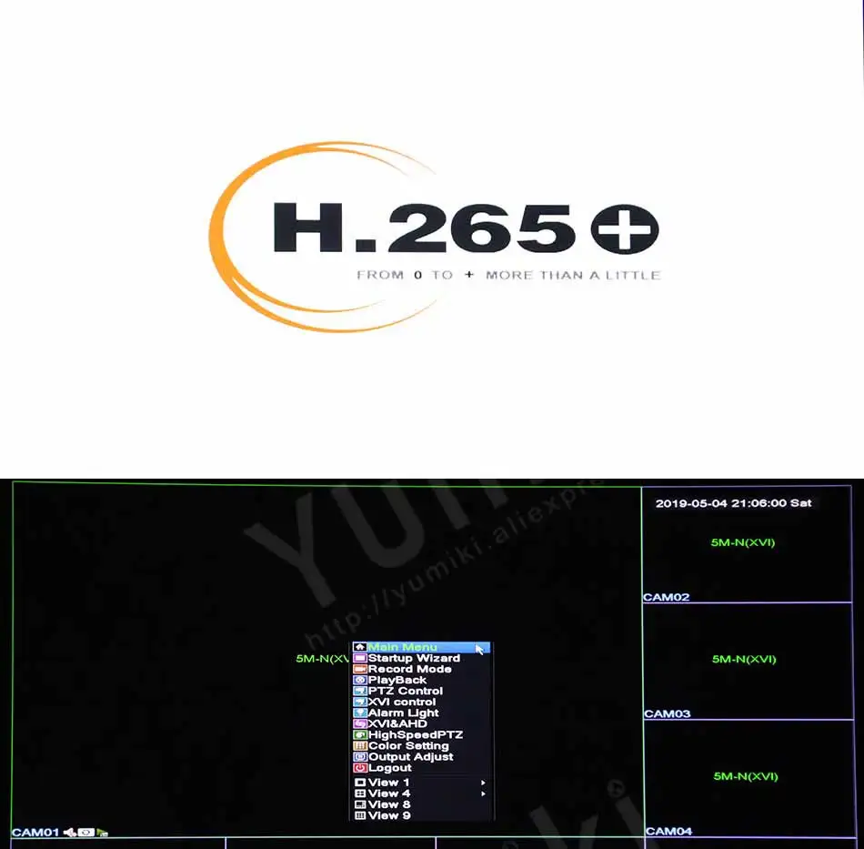 6 в 1 8ch* 5M-N/4M-N AHD DVR CCTV видео рекордер 1080N Гибридный DVR для аналоговых/AHD/CVI/TVI/IP камер XMEYE P2P с фронтальным USB
