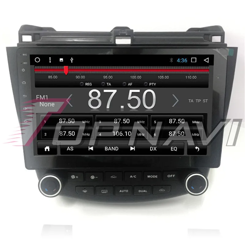 Автомобильный GPS навигатор Topnavi 10 1 дюйма Восьмиядерный процессор Android 8 для Honda Accord