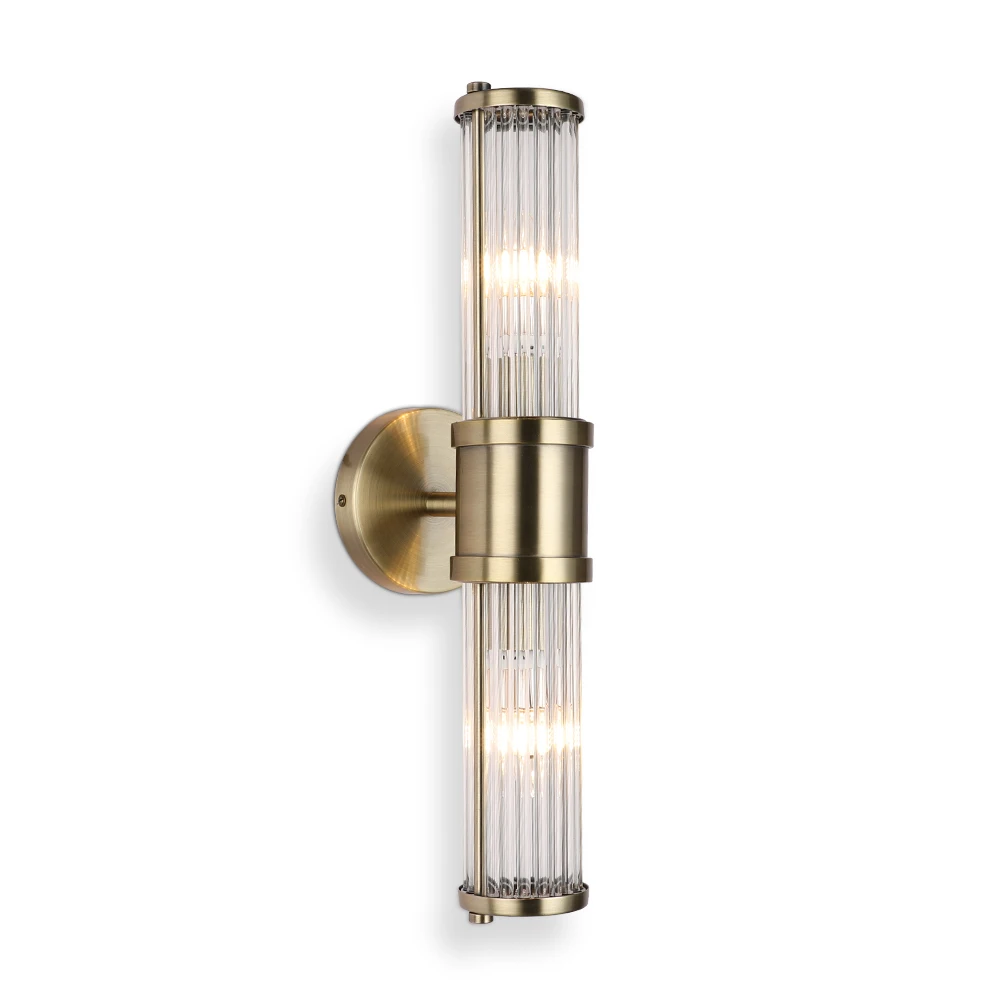 

JUSHENG Modern Lustre Crystal Wall Lamp Bronze/Silvery Bedroom Led Wall Lights Fixtures Living Room Wall Sconce Lights