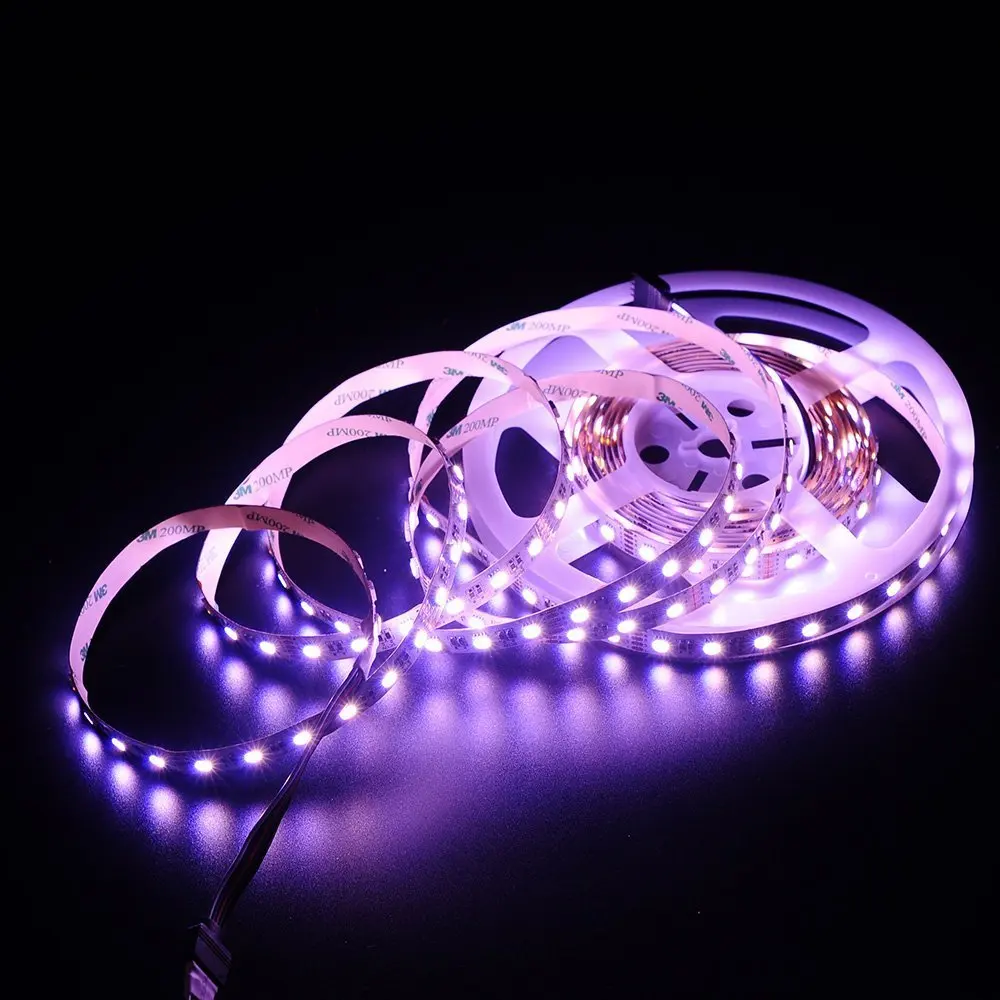 5 м 5050 60 светодиодный s/4-в-1 светодиодный RGB+ теплый RGB+ холодный белый Светодиодные ленты 60 светодиодный S/M Белый PCB 12В IP30 IP67 Водонепроницаемый
