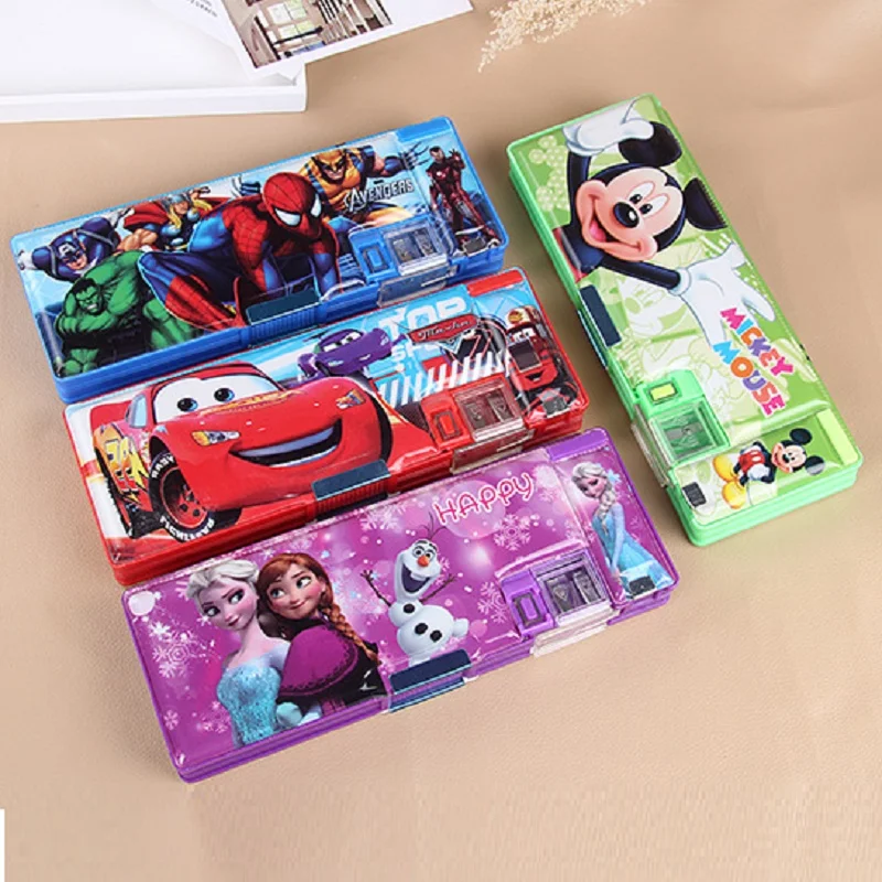 Разнообразие мультфильм многофункциональный двойной слой студент канцелярские