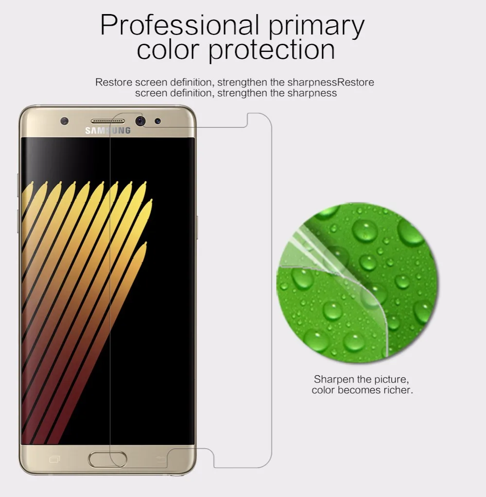 2 шт для samsung Galaxy Note FE Защитная пленка NILLKIN Кристально Чистая матовая защитная пленка для Galaxy Note Fan Edition