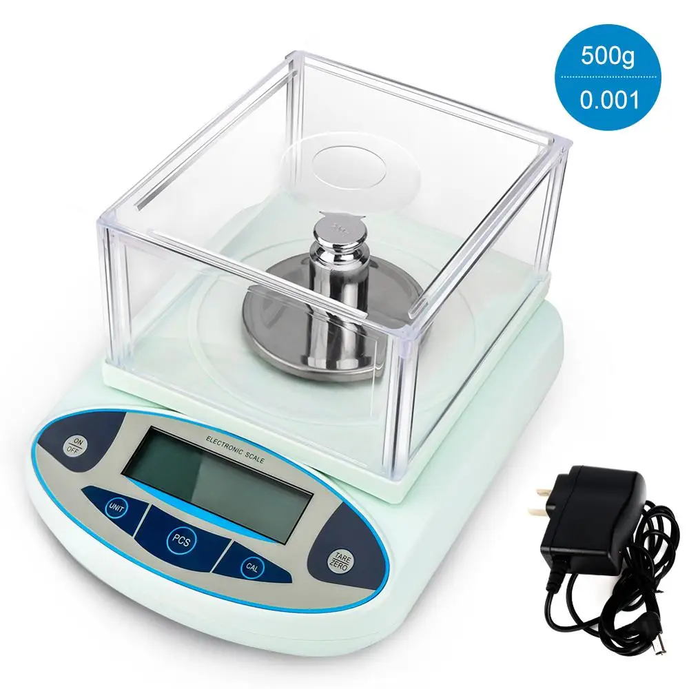 500g/0.001g Electronic Digital Scales Precision Analytical Scale Weight Balance Scientific Lab Accuracy Jewelry Kitchen Postal