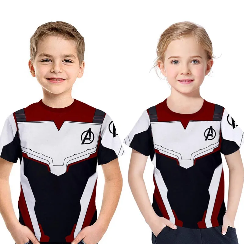 Hot Avengers: Endgame Quantum Warfare Youth T-shirt Super Hero Boys Girls Children's Wear Concept T-Shirt costume Free shopping | Детская