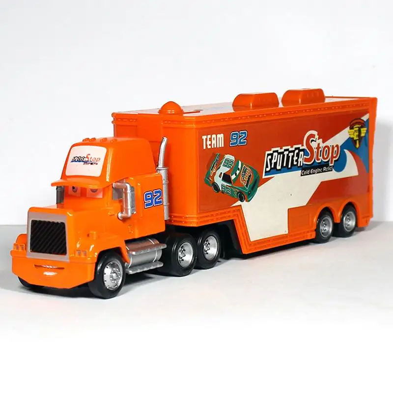 054 07 same picture Disney Pixar Cars 3 Cars 2 Lightning McQueen Мак Дядя Школьный автобус Грузовик Литье под давлением 1:55 Модель Игрушечный автомобиль Детские детские подарки - Color: 054 07 same picture