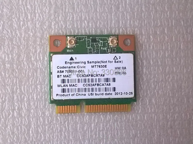 Mediatek MT7630E 802.11bgn wi-fi + Bluetooth 4.0 беспроводной адаптер 710418 - 001 для hp | Компьютеры и офис